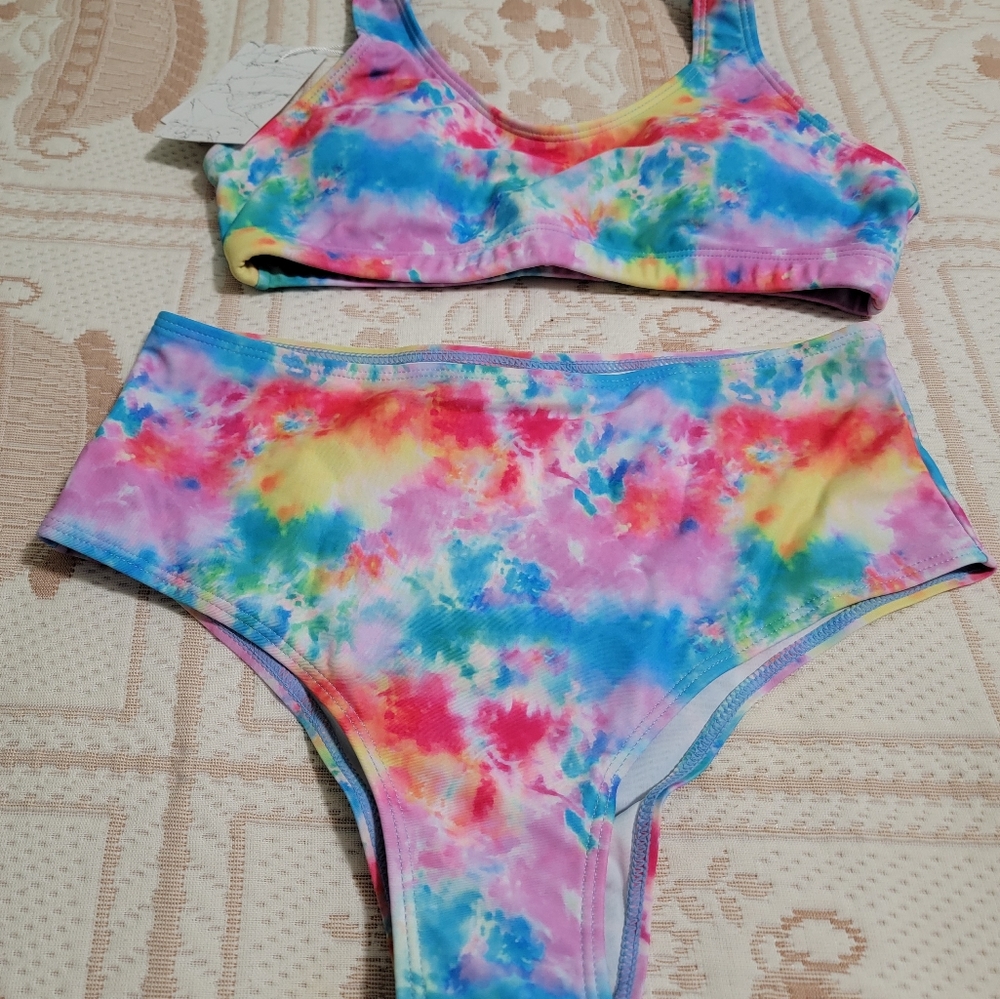 Two piece swim suit